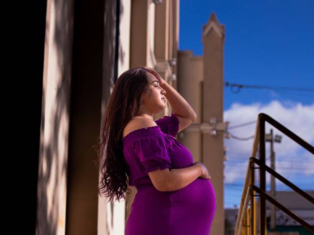 ensaio de gestante de Thalia