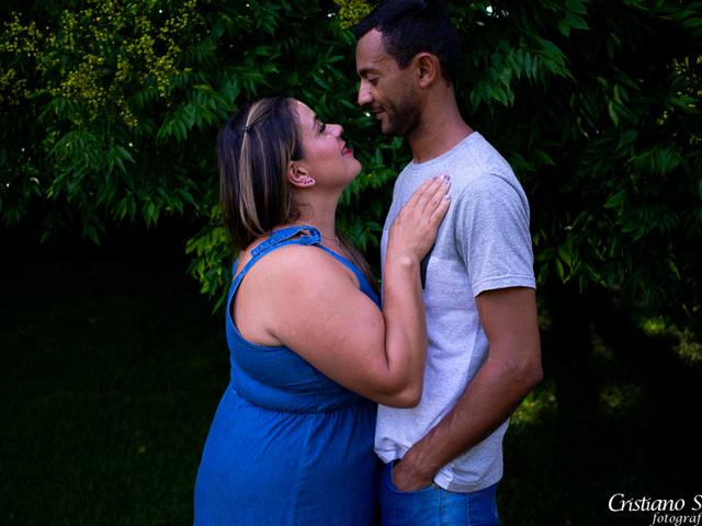 ensaio de casal de Hendia e Saulo