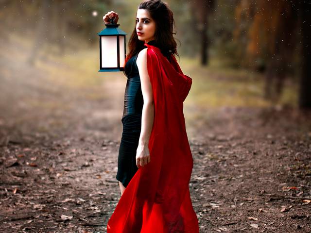 Fine art de Ensaio Chapeuzinho Vermelho