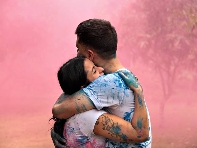 Eventos de Chá  Revelação com tinta guache 