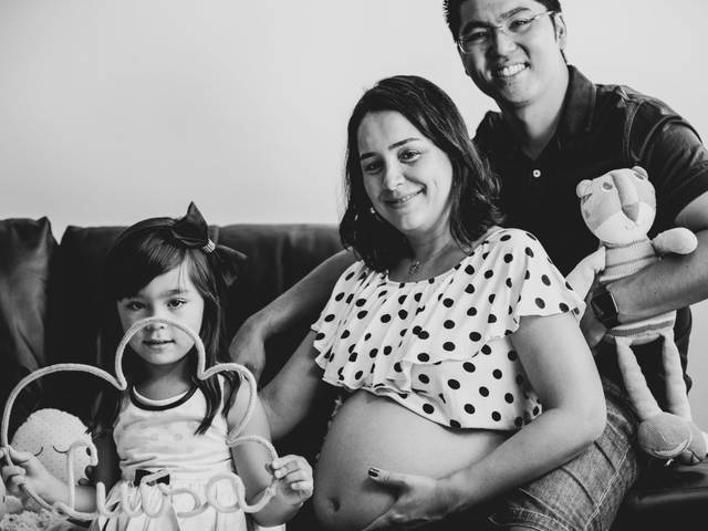 Gestantes de Graziella, André, Julia e Luísa