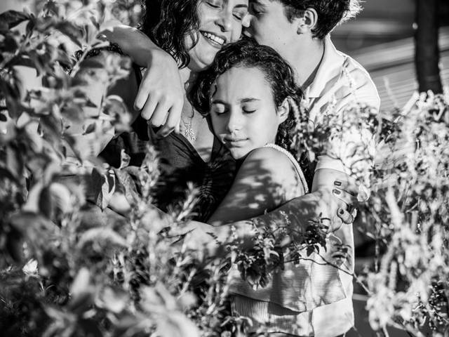 Famílias de Sabrina, Luiza e João