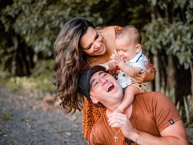 Familia de Monica e Renato com Noah