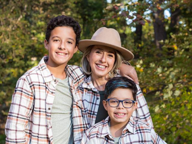 Fall Photoshoot of Wrapped in Autumn