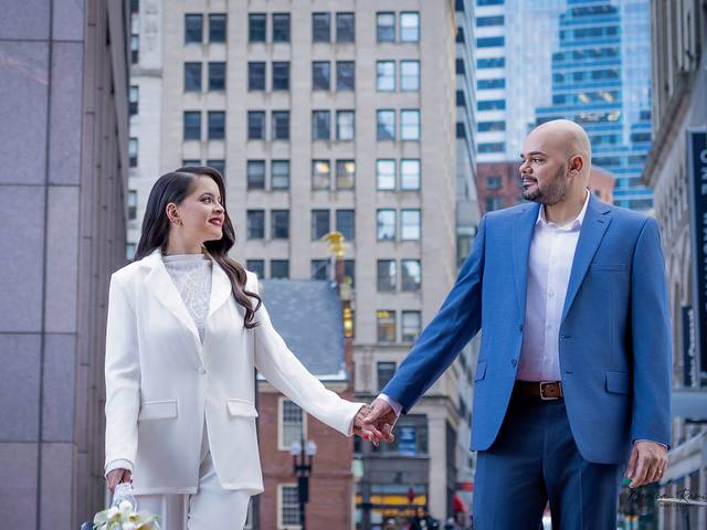 City Hall Wedding of Love in the Heart of Boston