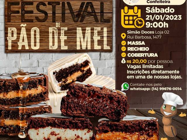 Cursos de Curso Pão de Mel 21/01/23