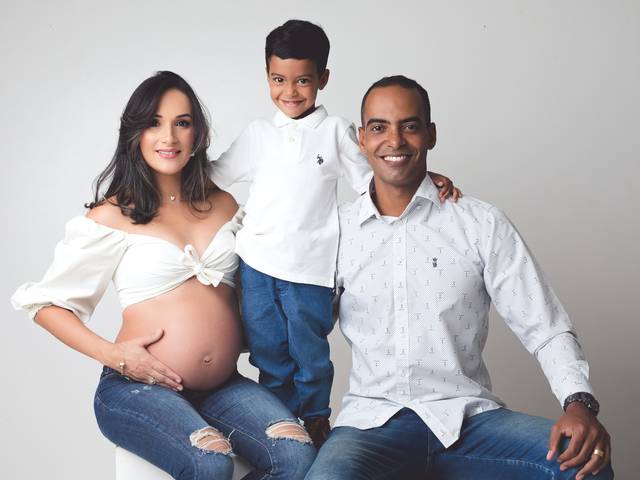 Gestante de Giselle a espera