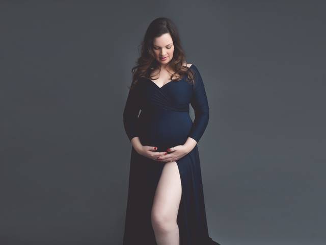 Gestante de Aline a espera