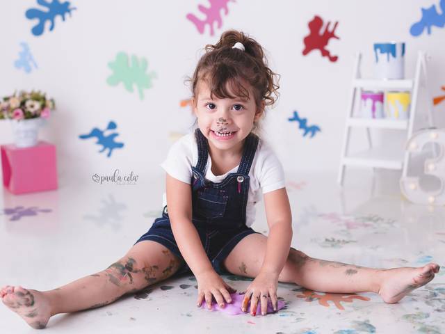 Smash de Julia 3 anos - Paint smash