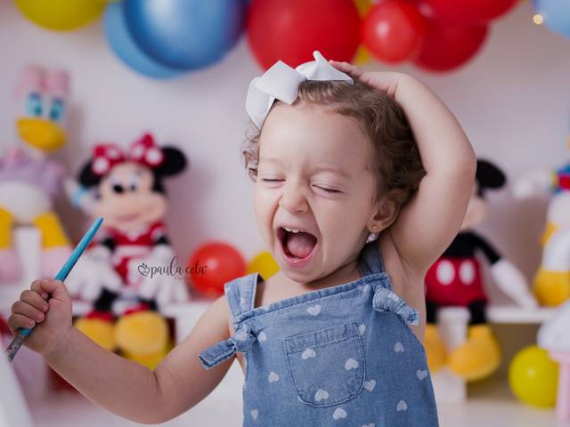 Smash de Marcela 2 anos - Paint smash (Turma do Mickey)
