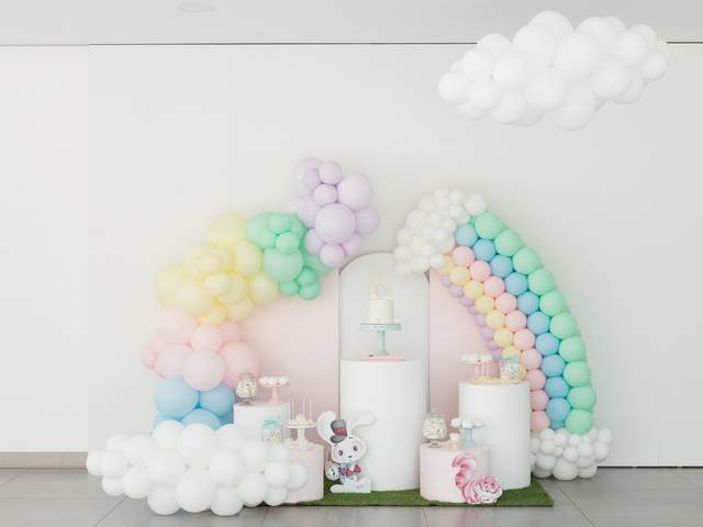 Aniversários de O Arco Íris no Mundo Encantado da Alice no País das Maravilhas | 1º Aniversário Alice