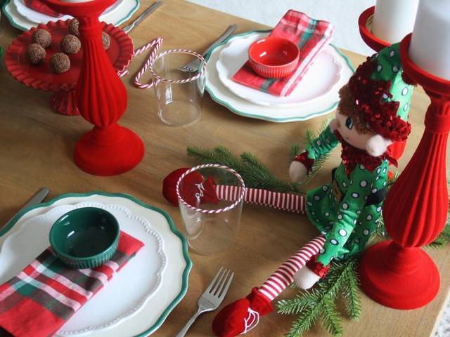 Natal de Mesa de Natal das Crianças | Almoço de Família