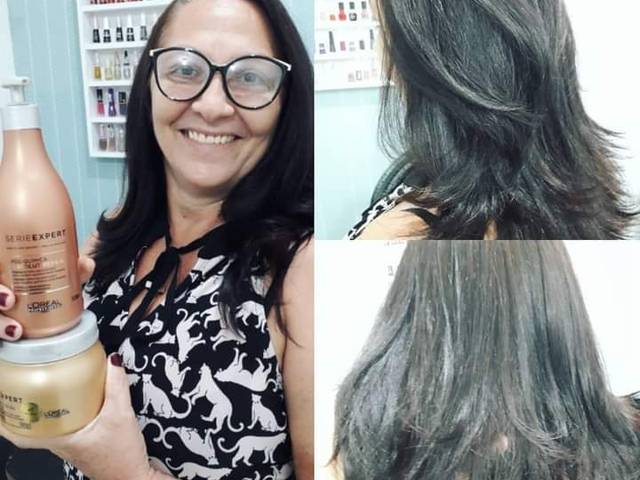 Cuidados de Corte Hidratação escova