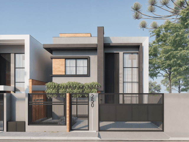 RESIDENCIAL de Sobrado Contemporâneo de 187m² em Fazenda Rio Grande - PR