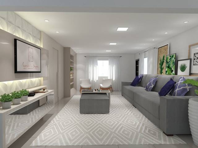 DESIGN DE INTERIORES de Cozinha e Sala Integrada A+G