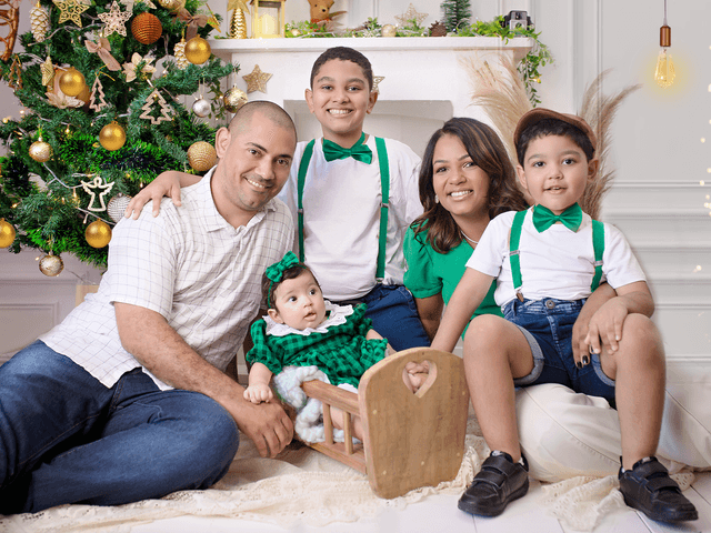 Natal de Jessica e família 