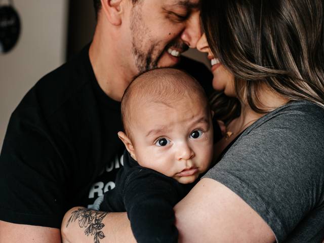 Família de Rafael - 3 meses