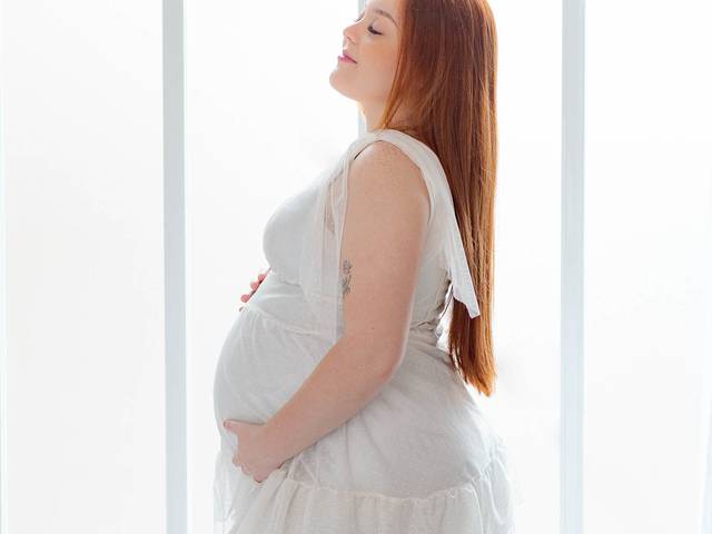 Gestante de Sofia à espera de Henry