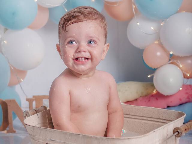 Smash the cake de Cauã | 1 ano