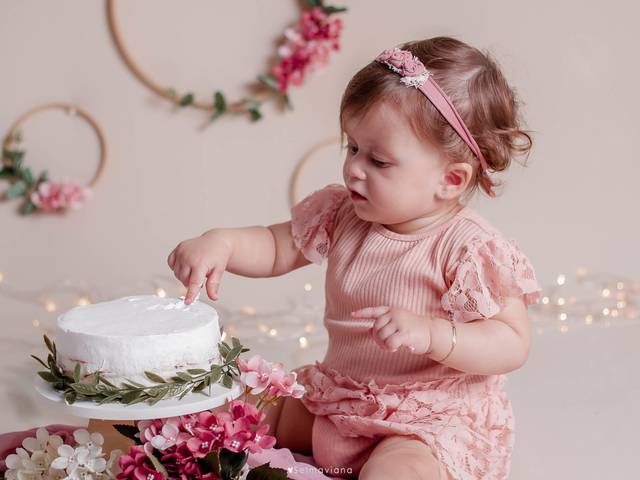 Smash the cake de Larissa | 1 ano