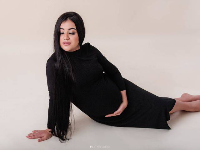 Gestante de Miriam à espera de Henrique