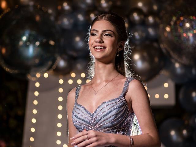 Aniversário de adolescente de 15 anos Isabella