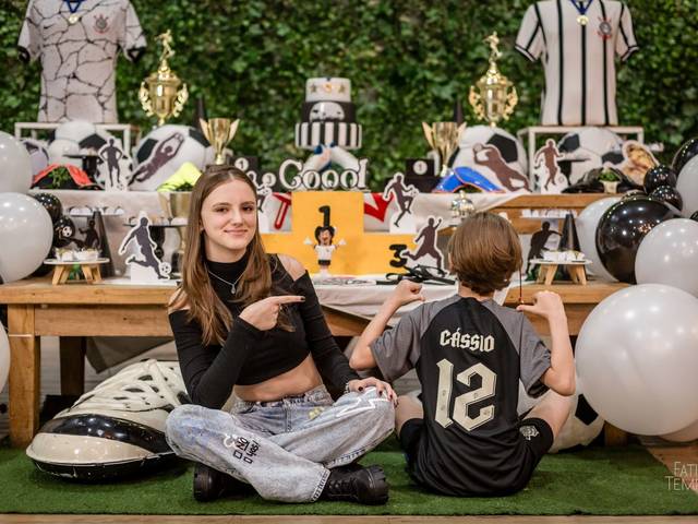 Aniversário de criança de 14 anos Maristela e 10 anos Luis