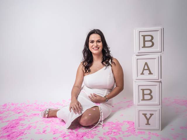 Ensaio de Gestante de Ensaio revelação - Rose