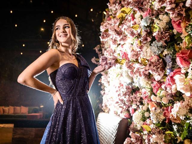 Aniversário de adolescente de XV da Malu