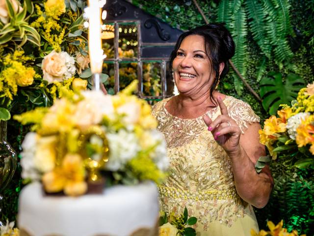 Aniversário de adulto de 70 anos Conceição 