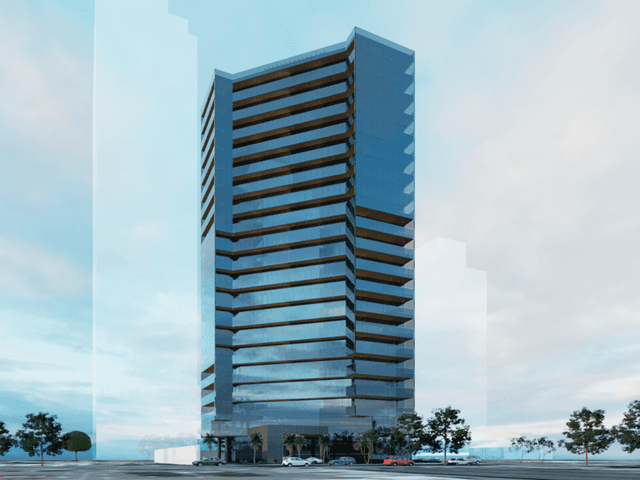 Renderização de Imagem CGI de Design de conceito de Fachada