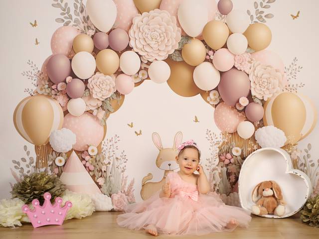 HAPPY BIRTHDAY de Sessão de 1 aninho da Ariana