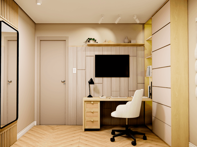 arquitetura e interiores de Quarto feminino