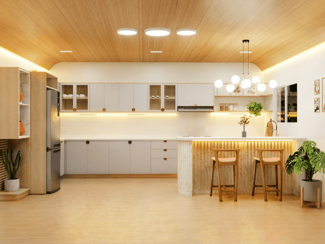 arquitetura e interiores de Cozinha minimalista