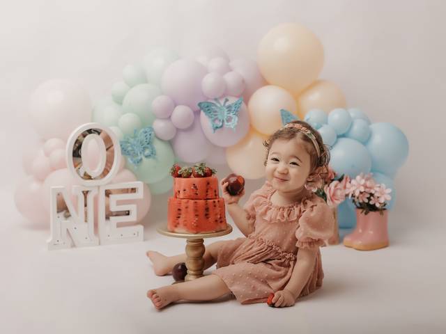 Cake Smash de Cake smash da Jasmine