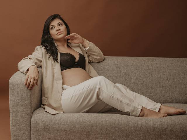 Gestante de À espera da Agatha