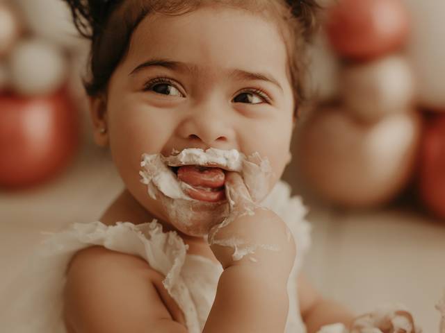 Cake Smash de Cake Smash da Ísis