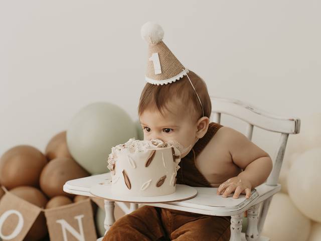 Cake Smash de Cake smash do Chico