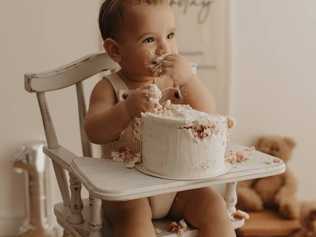 Cake Smash de Cake Smash do Noah