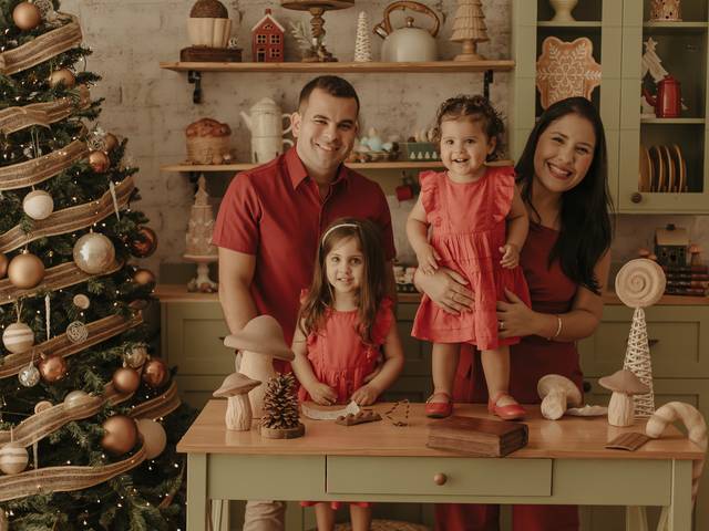Mini sessão de Especial de Natal da Lara e Maitê