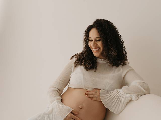 Gestante de Á espera do Brian