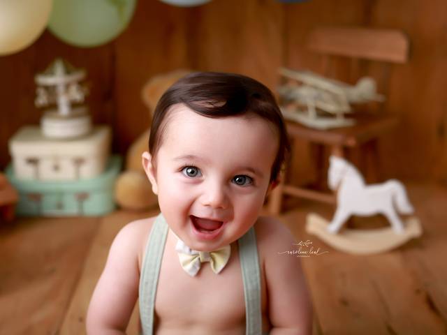 Cake Smash de Cake Smash do Noah