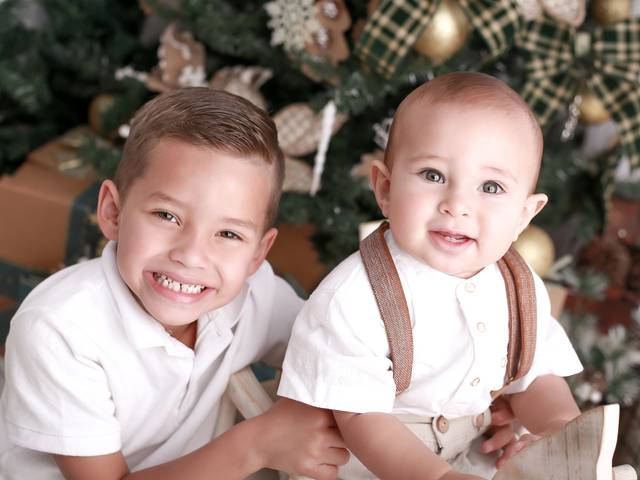 Mini sessão de Especial de Natal do Gael e Davi