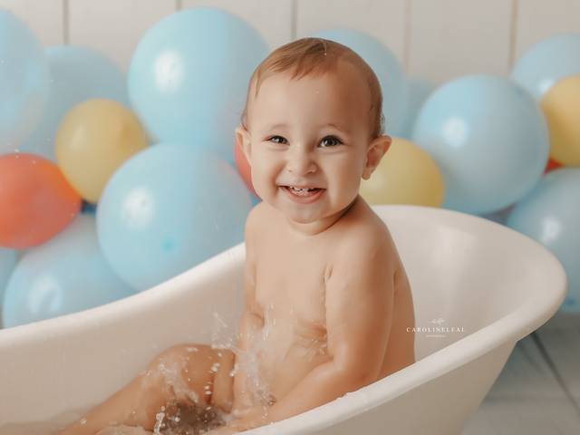 Cake Smash de Cake smash do Gael