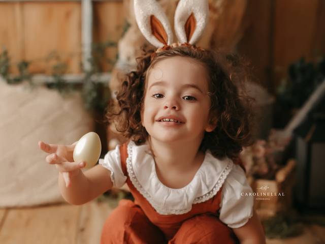 Mini sessão de Jardim de Páscoa da Lívia