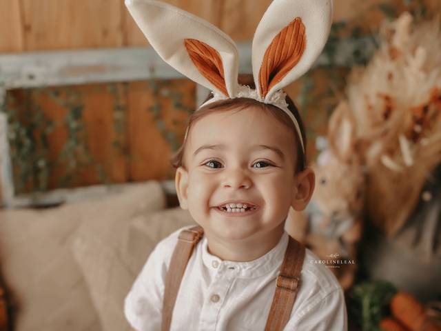 Mini sessão de Jardim de Páscoa do Gael