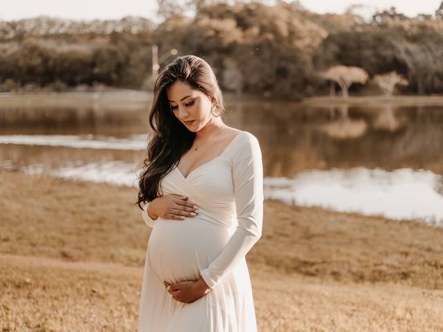 Gestante de Ensaio Gestante - A espera pela Ana Laura