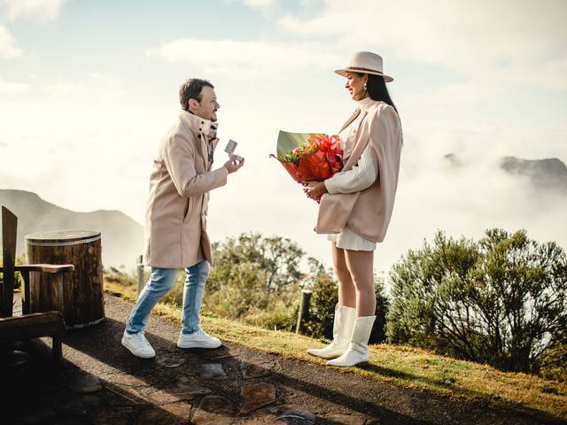 Experiência fotográfica de Pedido de noivado ao nascer do sol 