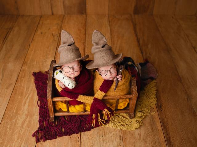 NEWBORN de Ensaio Newborn gêmeas