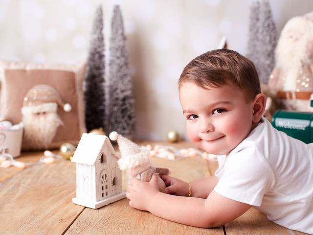 KIDS de Mini sessão de Natal do Benício